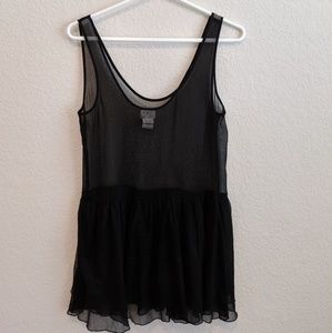 Free People Sheer Flouncy Top